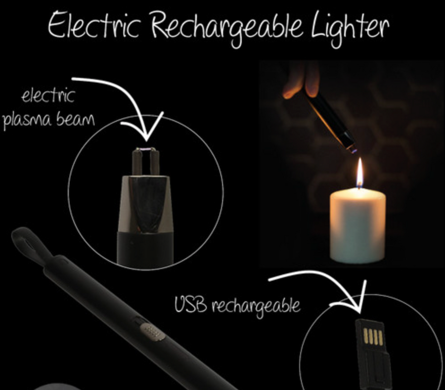 Rechargeable Arc Lighter Black