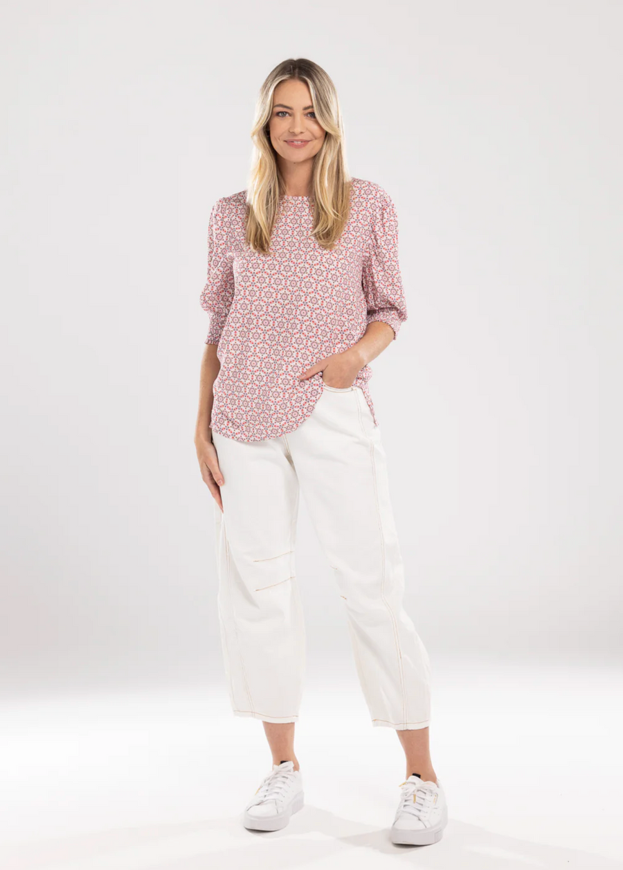 Finley Top - Mosiac Print