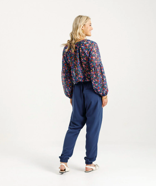 Evie Top - Spring Blossoms