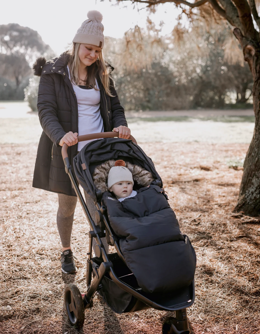 Nordic Footmuff Pram Liner - Classic Black