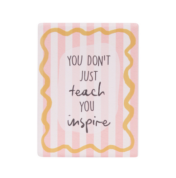 Teacher Inspire Ceramic Magnet
