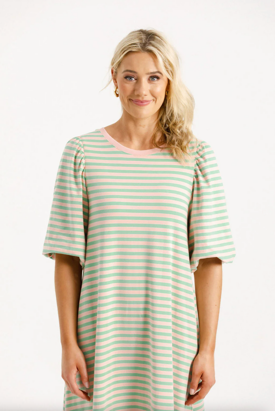 Ivy Midi Dress - Candy Apple Stripes