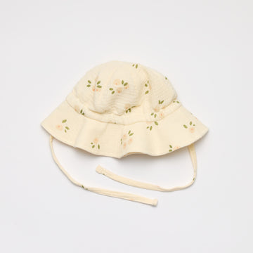 Organic Muslin Sun Hat - Daisy