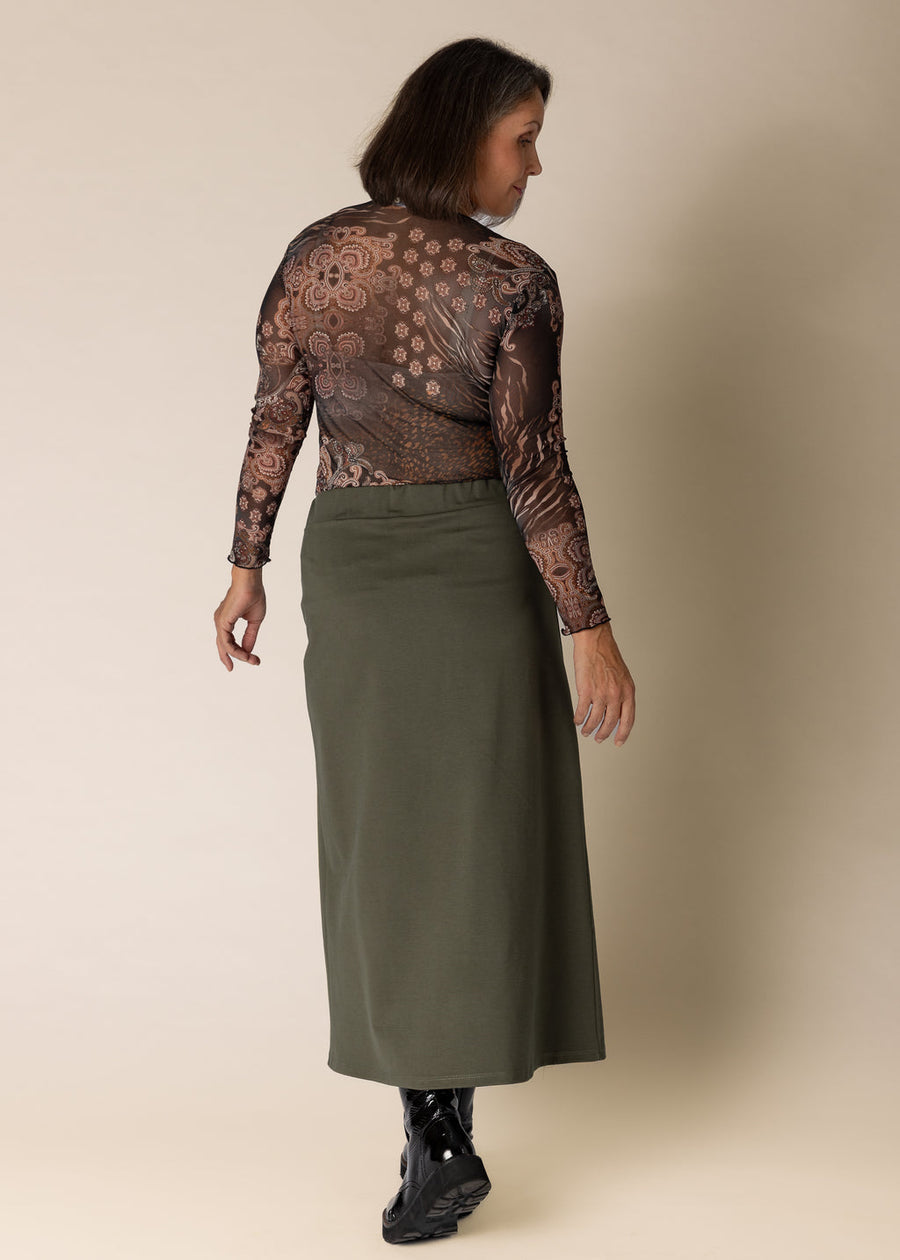 Tinae Skirt in Khaki