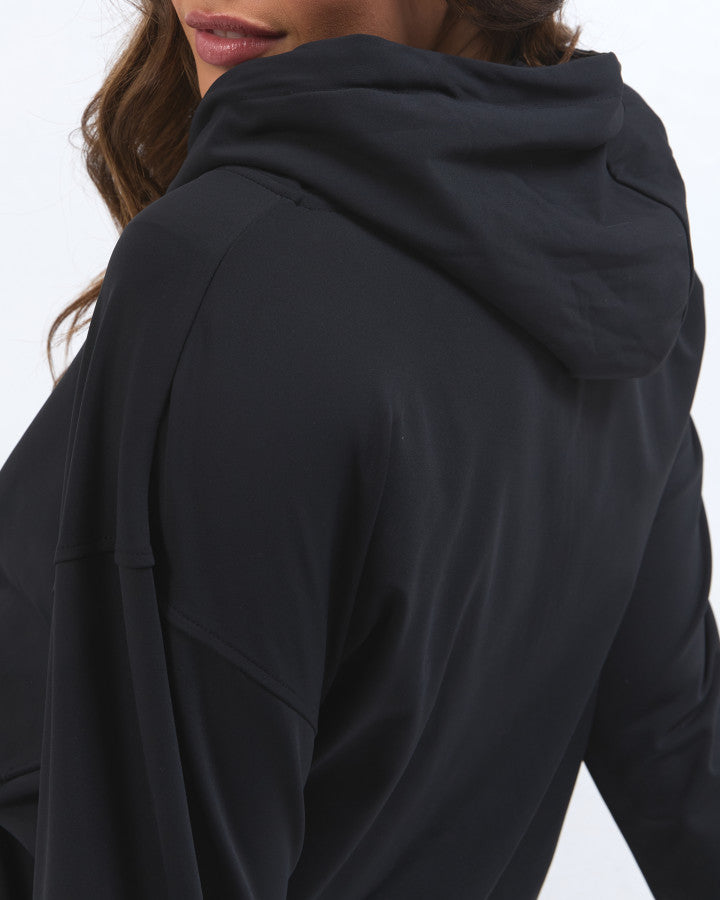 Alexis Zip Hoodie - Black