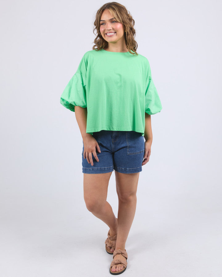 Anna Short Sleeve Tee - Spring Green
