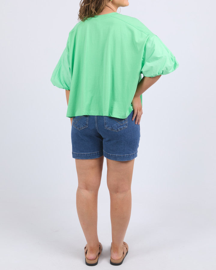 Anna Short Sleeve Tee - Spring Green