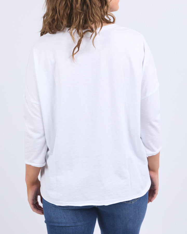 Anya Long Sleeve Tee - White