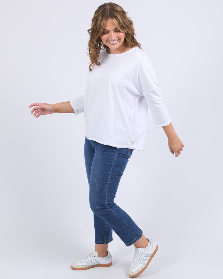 Anya Long Sleeve Tee - White
