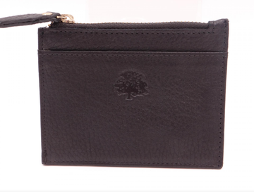 ManageMe Compact Coin Card Wallet - Black/Silver
