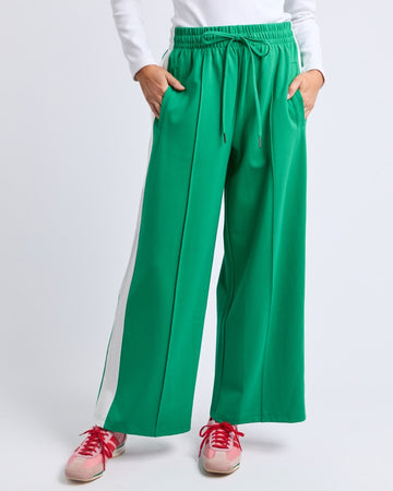 Carmen Wide Leg Pant - Pine Green