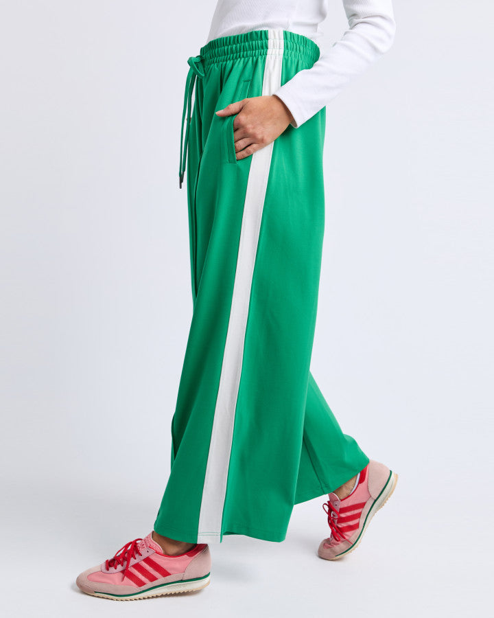 Carmen Wide Leg Pant - Pine Green