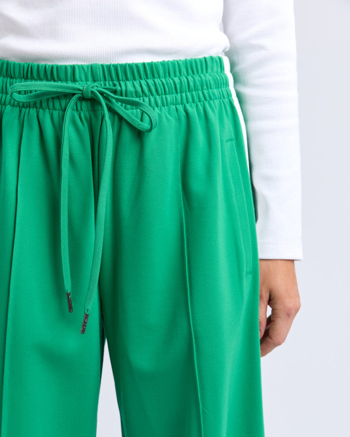 Carmen Wide Leg Pant - Pine Green
