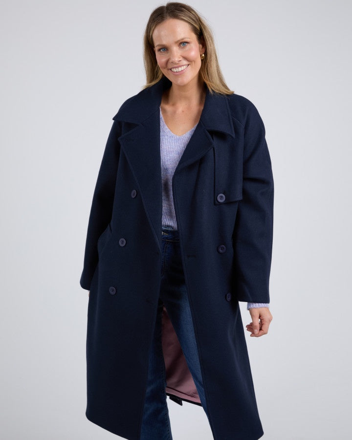 Clemence Coat - Navy