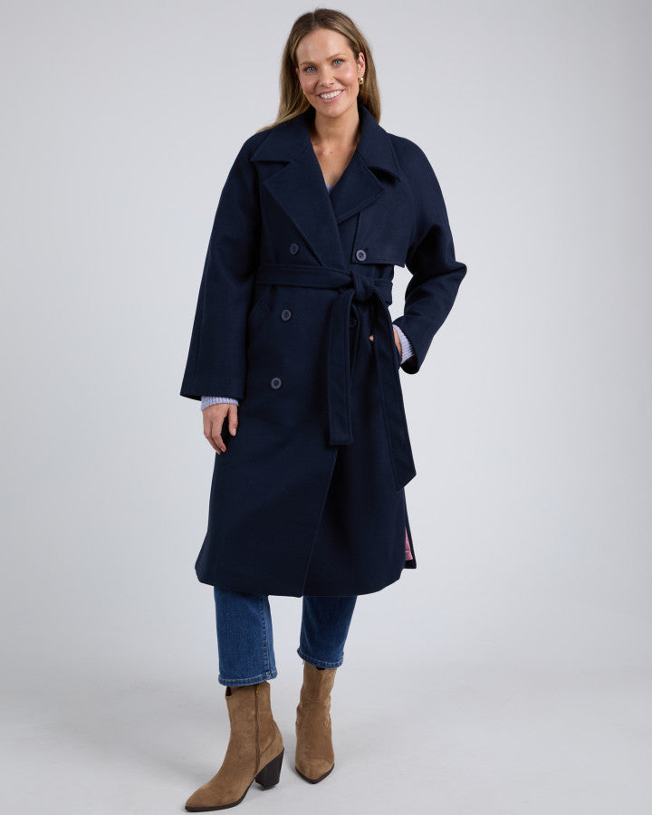Clemence Coat - Navy