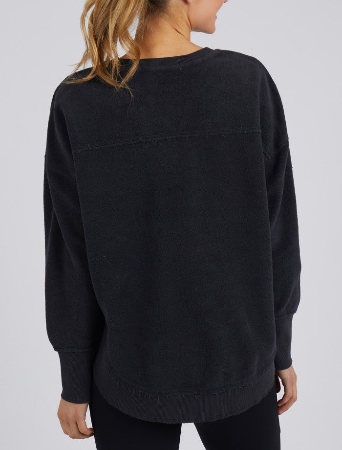 Cozy Simplified Crew - Washed Black