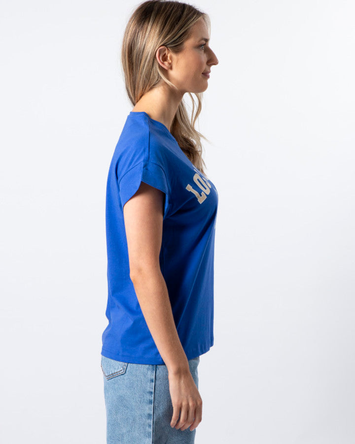 Cuff Sleeve T-Shirt - Los Angeles Sapphire