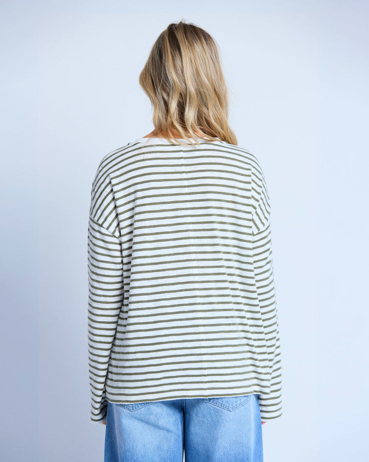Drop Shoulder Tee - Tee Herbal
