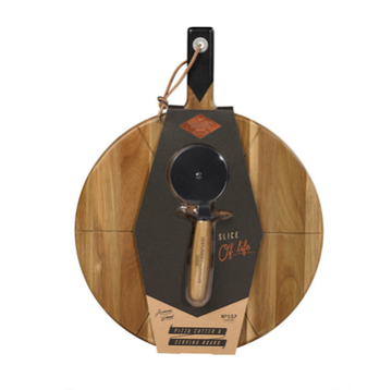 Pizza Cutter & Serving Board