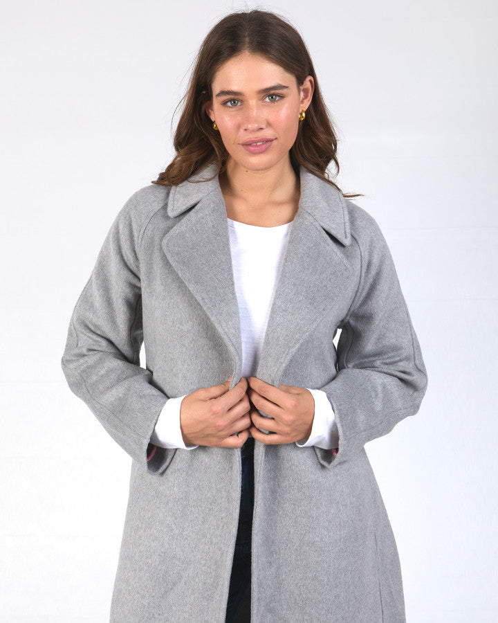 Farrah Coat - Grey Marle
