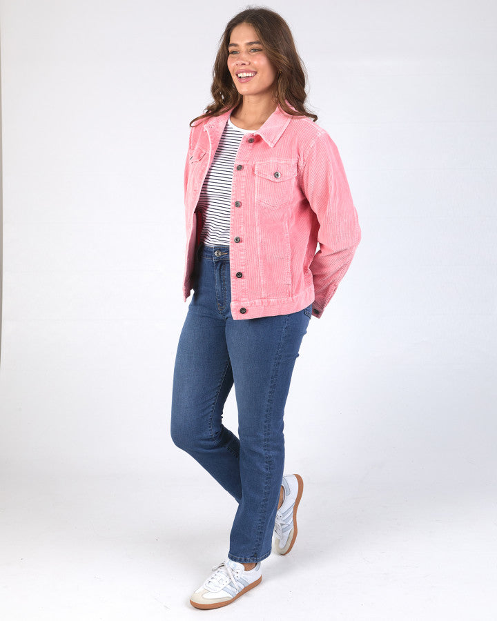 Fleur Cord Jacket - Charm Pink