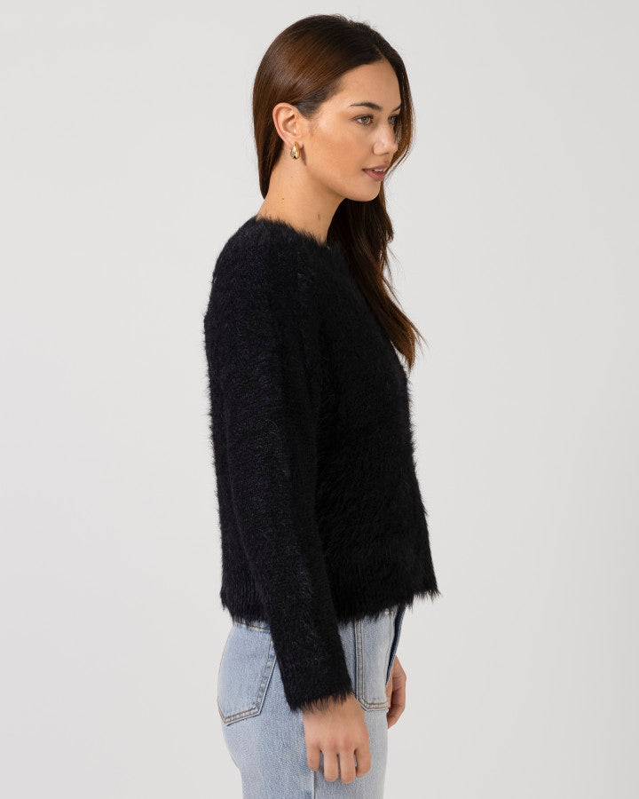 Fluffie Top - Black