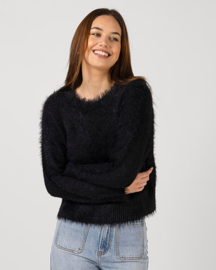 Fluffie Top - Black