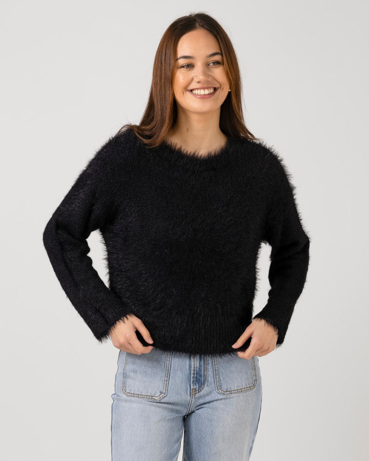 Fluffie Top - Black