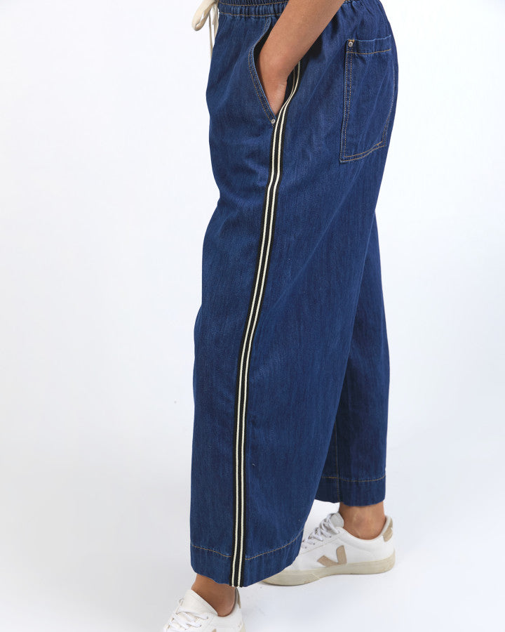 Greta Wide Leg Pant - Side Tape