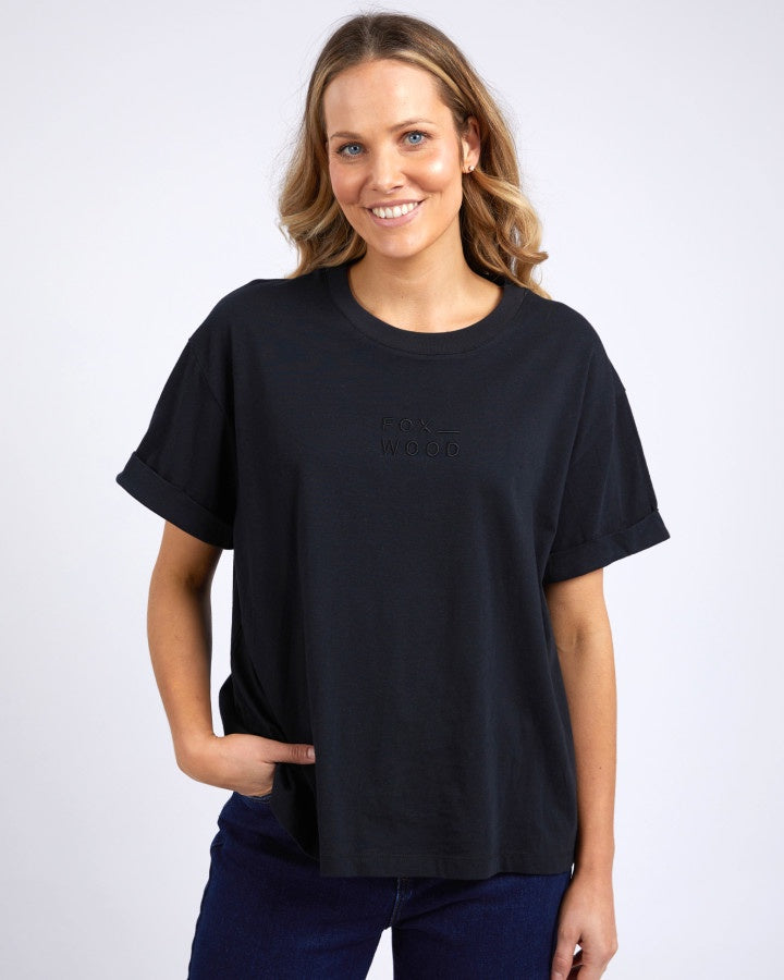 Huntleigh Oversized Tee - Black