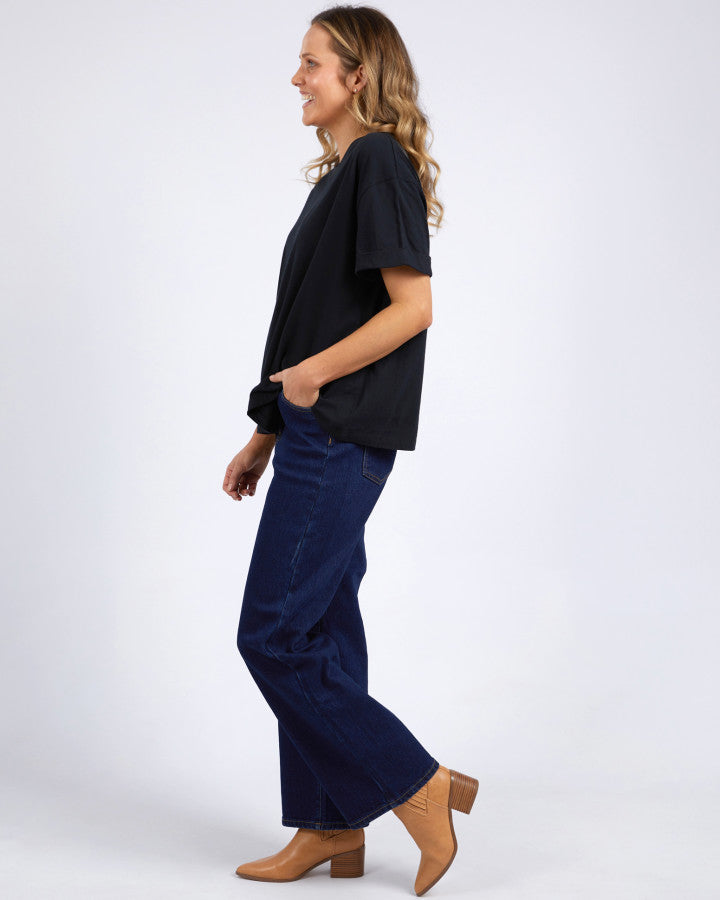 Huntleigh Oversized Tee - Black
