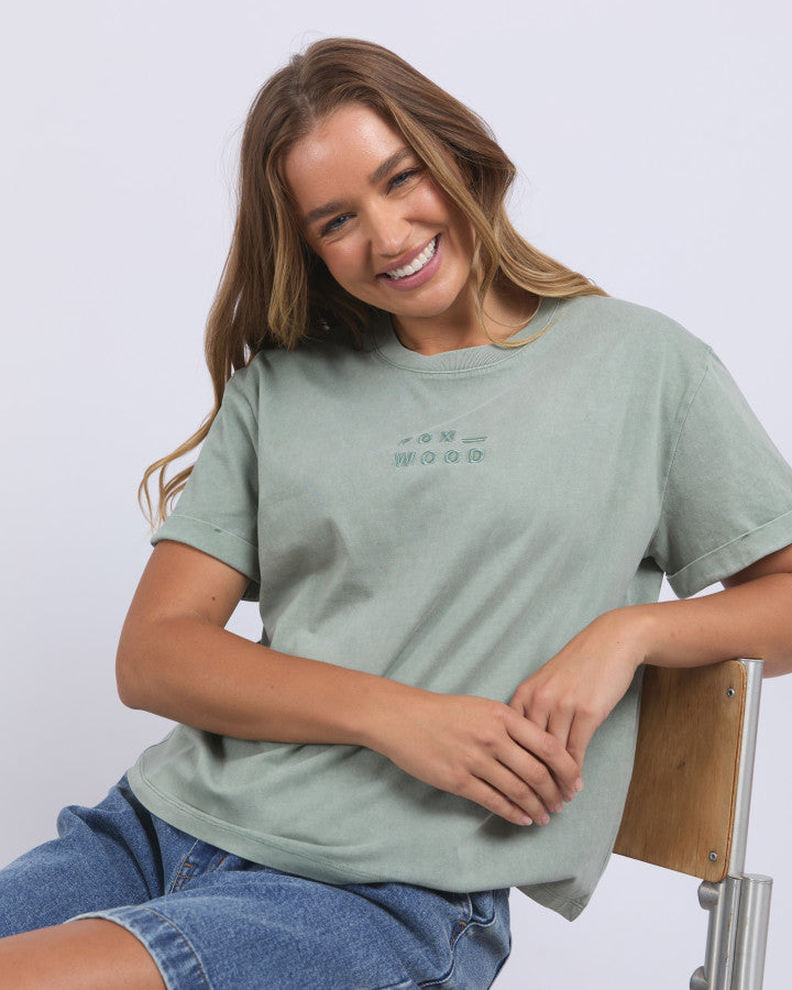 Huntleigh Oversized Tee - Iceberg Green
