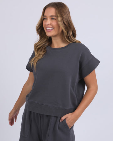 Hustler Tee - Charcoal