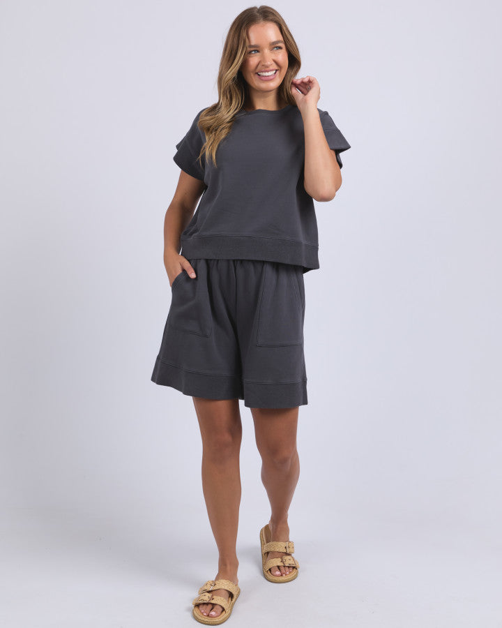Hustler Tee - Charcoal
