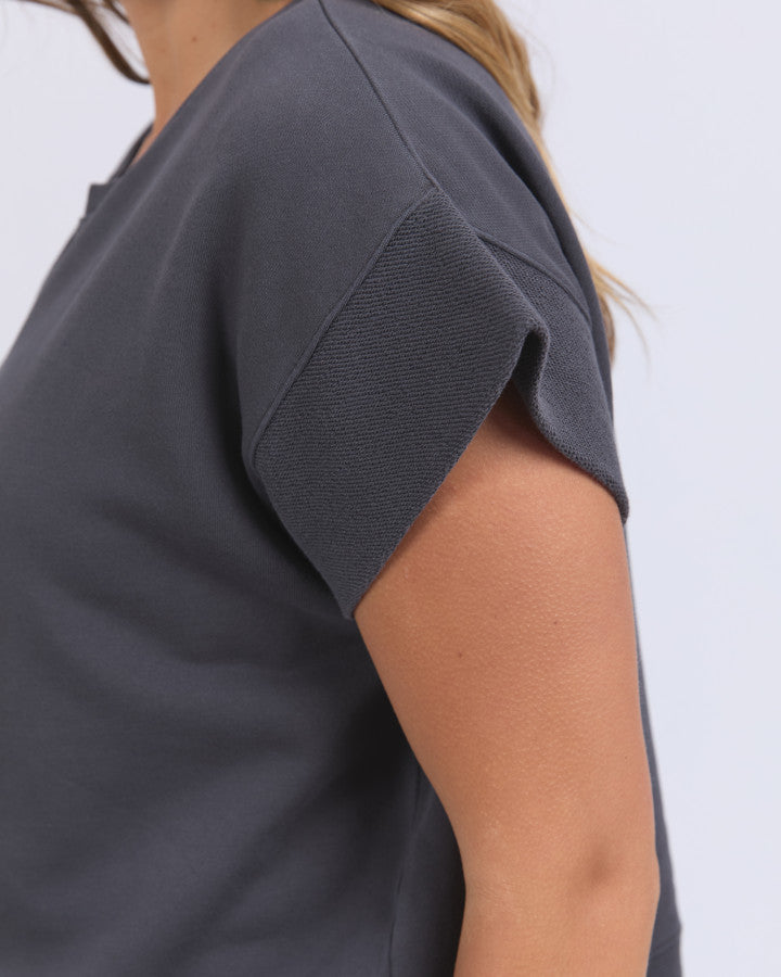Hustler Tee - Charcoal
