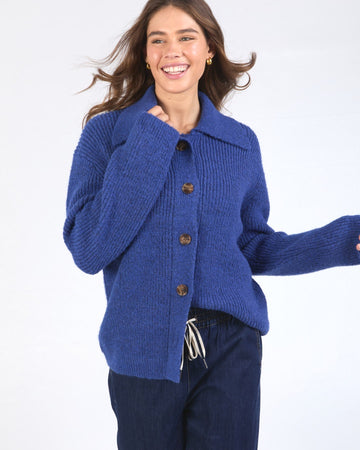 Indy Button Down Cardi - French Blue