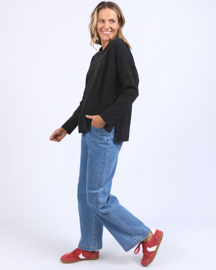 Jayne Throw On Top - Black