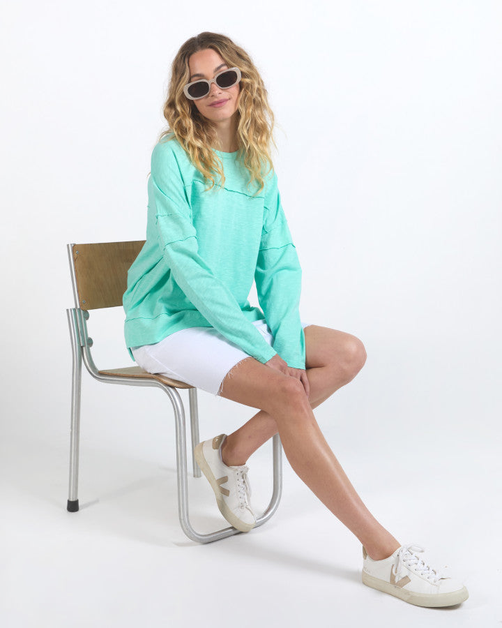 Jayne Throw On Top - Neon Mint