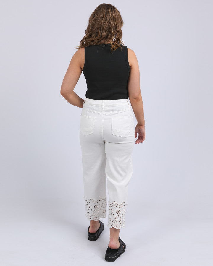Lace Jean - Vintage White
