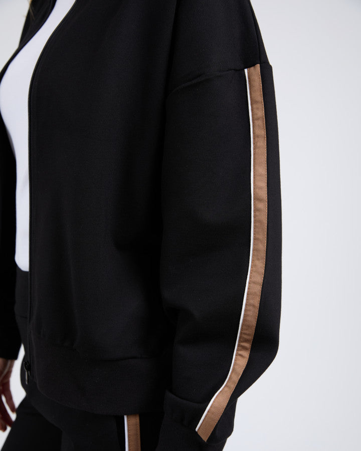 London Zip Thru - Black