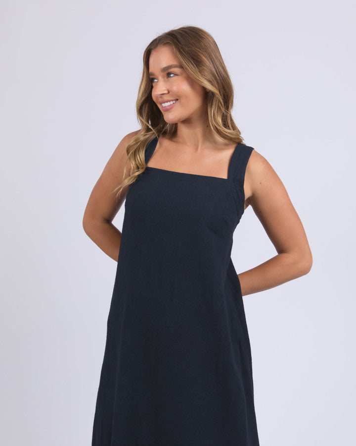 Lourdes Dress - Navy