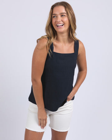Lourdes Top - Navy