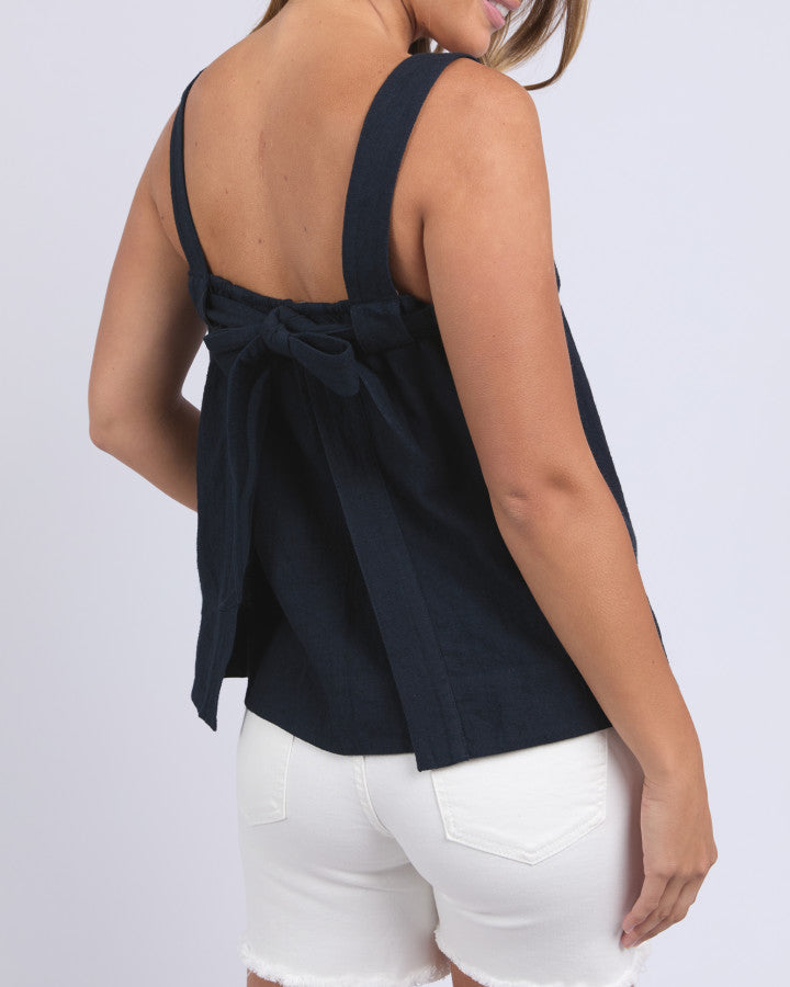 Lourdes Top - Navy