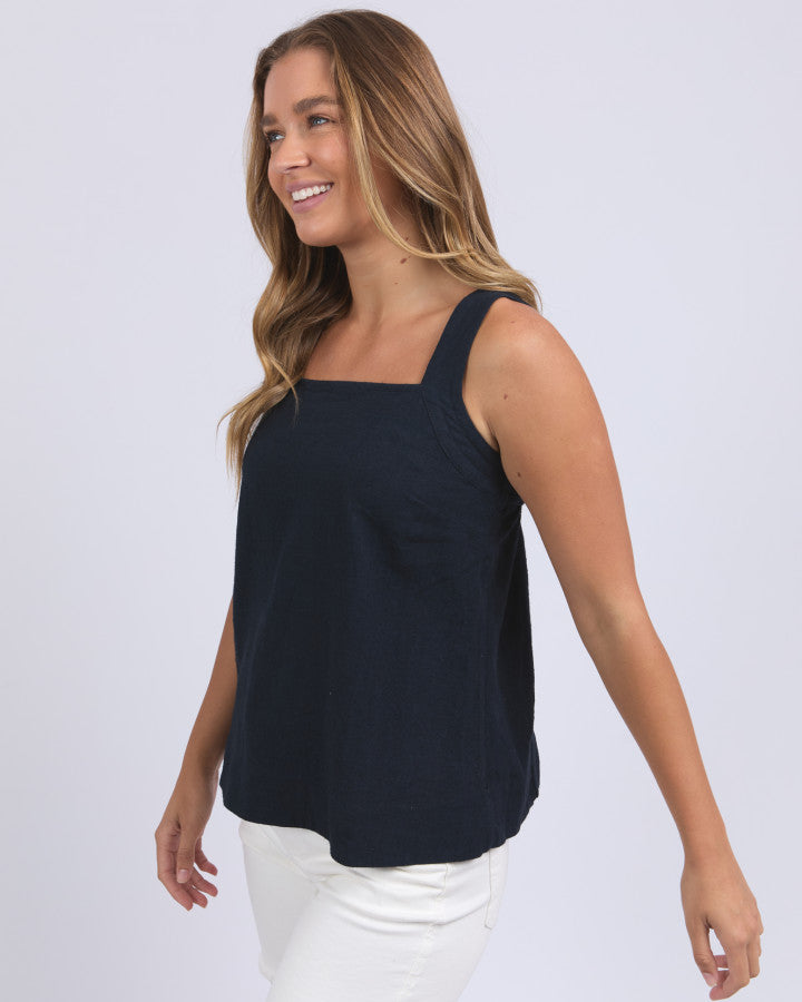 Lourdes Top - Navy