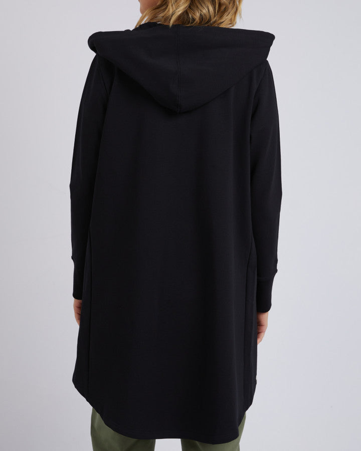 Mara Zip Hoodie - Black