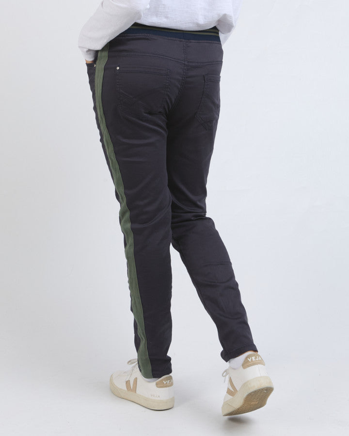 Margo Jogger with Side Tape - Navy