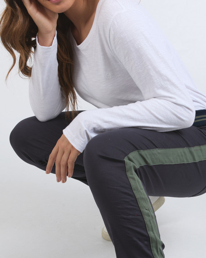 Margo Jogger with Side Tape - Navy