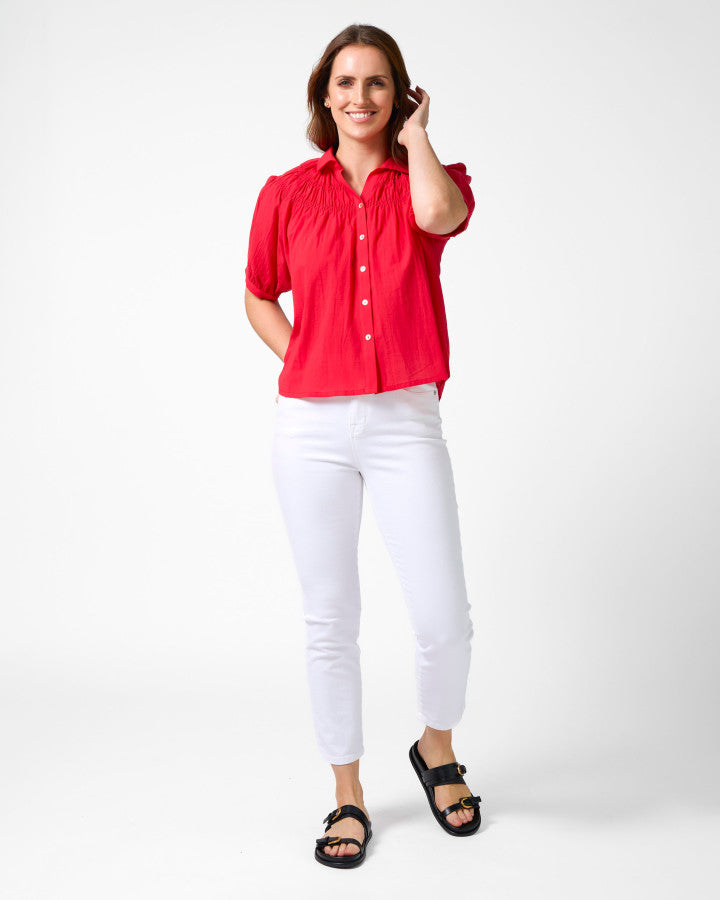 Mimi Blouse - Flame
