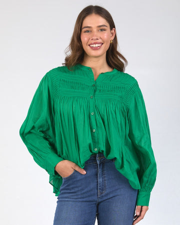 Montana Blouse - Pine Green