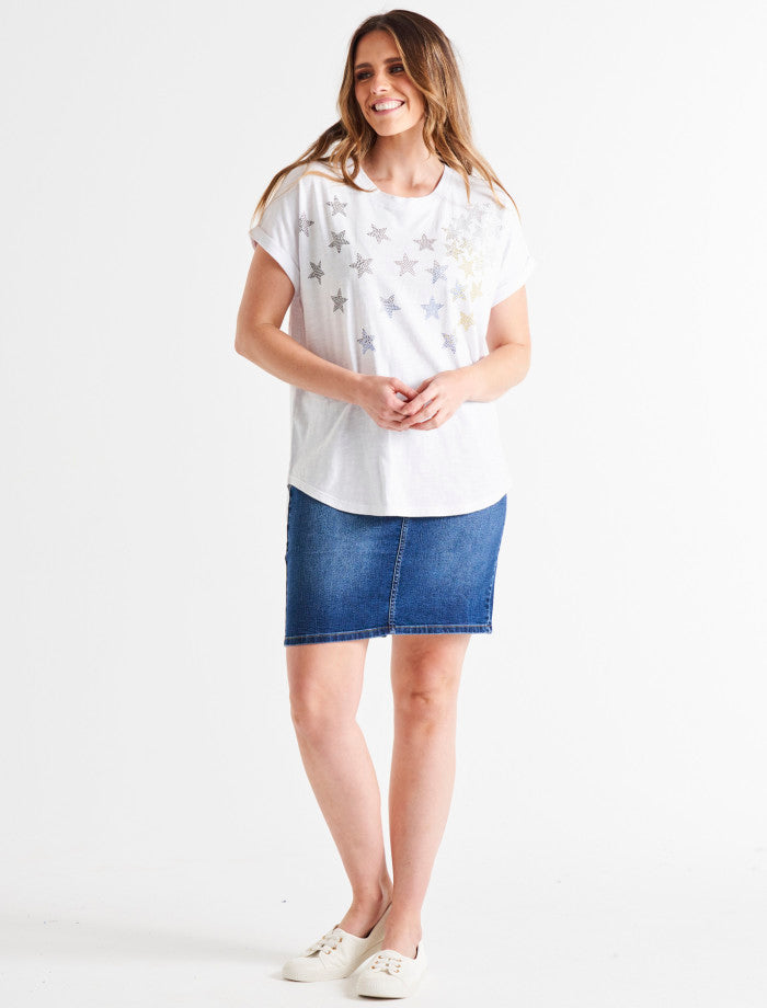 Nala Denim Skirt - Indigo Mix
